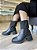 Bota Coturno Preto Detalhe Em Malha Carol - Imagem 1