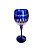 Taça Decorativa de Cristal Azul para Vinho - Imagem 1