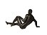 Escultura Artística Homem Deitado em Resina - Imagem 2