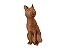 Escultura Gato de Madeira Decorativo Olhar Esquerda - Imagem 1