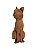 Escultura Gato de Madeira Decorativo Olhar Direita - Imagem 2