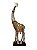 Escultura Girafa com Espelhos em Resina - Imagem 1