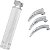 Kit Laringoscópio MD Infantil Com 3 Lâminas Macintosh Curva - Imagem 1