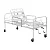 CAMA FOWLER 2 MANIVELAS DOBRÁVEL, CABECEIRA E PESEIRA REMOVÍVEL PORTAL HOSPITALAR - Imagem 1