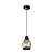 Pendente Jacarta | 3848 Preto/Champagne 1Xe27 14X23Cm - OPL - Imagem 1