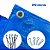 Lona Azul com ilhós 4x5 170 Gramas/m² 310 Micras + Kit Fixação (preto) - Imagem 3