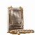 Bolsa AANIS Porta Celular com Alça Dourada + Alça Couro - Imagem 4