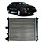 Radiador Fiat Brava 1.6 16v Ano 2000 até 2001 Com Ar Manual - Imagem 1