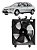 Gmv/eletro Ventilador Honda Civic 01 A 05 Lado Motorista - Imagem 1