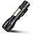 Mini Lanterna LED Recarregável Luz Negra USB Zoom Camping, Trilha, Pesca Luatek -8400 - Imagem 3