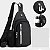 Bolsa masculina mochila transversal Y5695 - Imagem 7