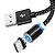 Cabo USB Magnetico MICRO USB/V8 TOPK 0123110210-PRETO - Imagem 2