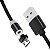 Cabo USB Magnetico MICRO USB/V8 TOPK 0123110210-PRETO - Imagem 3