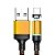Cabo USB Magnetico MICRO USB/V8 TOPK 0123110210-DOURADO - Imagem 3