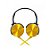 Headphone Estéreo Extra Bass Com Microfone XTRAD LC-834-Gold - Imagem 1