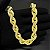 Colar Cordão Corrente Grossa Dourada e Prateada CL-G - Imagem 3