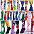 Meia Cano alto Divertida Unisex 37-44 1581 - Imagem 3