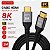 Cabo HDMI 8K 2 Metros Tomate  MHD-8102 - Imagem 1