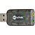 Adaptador Placa De Som Usb 5.1 Canais Virtual AUSB51 - Imagem 1