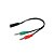 Cabo Adaptador Headset PC e Notebook Fone XC-ADP-21 XCELL - Imagem 1