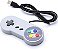 Controle Super. Nitendo Snes Usb Cor Cinza - Imagem 1