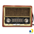 Rádio Retrô Solar Portátil 8 Faixas Am/Fm/Sw Recarregavel Sound SW1-6 - Imagem 1
