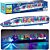 Brinquedo Com Engrenagens Gear Train Infantil Bate Luz E Som Volta Plastico Transparente Reforçado Colorido ZL-5134 - Imagem 1