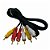 Cabo 3 Rca Por 3 Rca 1,8mt  Xcell  - XC-RCA3 - Imagem 1