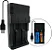 Carregador Universal Bateria Duplo Regulável 18650 26650 5v Usb Luatek  LPJ-A03 - Imagem 1