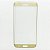 Película de Acrilico com Bordas Douradas Cobre Toda a Tela Samsung S6 -Dourado - Imagem 1