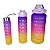 Kit Garrafas Squeeze  3 em 1 Água Galão Degrade Adesivos 3d Motivacional KGD3D - Imagem 8