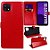 Capa Carteira para Samsung A22 5G - Vermelho CPC-VM-SMA22-5G - Imagem 1