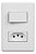 1 Interruptor + 1 Tomada De Energia Bivolt SU-103 - Imagem 1