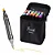 Conjunto 24 Canetas Cores permanentes Marcador Ponta Dupla 24PCS - Imagem 3