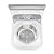 Máquina de Lavar Panasonic 12KG NA-F120B1WB Branca 220V - Imagem 3