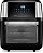 Fritadeira e Forno Elétrico Elgin Oven 12L com Timer, 4 em 1, Painel Touch, Preto/Inox 220V - Imagem 1