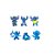 Kit Cartela Com 6 Bonecos Lilo Stitch Vários Personagens 7 Cm D8006 - Imagem 2