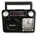 Rádio Relógio Retro Bluetooth Usb Portátil 127/220v  Altomex AD-135 - Imagem 1