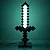 Luminaria de Mesa Espada Minecraft de Diamante 1.3W MM-MCD4 - Imagem 3