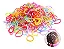 Kit 500 Elásticos de Cabelo Silicone Colorido Infantil + Estojo Organizador 12-BB-2 - Imagem 2