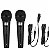 Kit 1 Par De Microfone Profissional Com Fio Preto BM-243 - Imagem 2