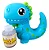 Brinquedo Dinossauro Lançador De Bolhas De Sabão A Pilha BUBBLE EX-670 - Imagem 1