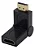 Conector Adaptador Hdmi Fêmea Para Hdmi Macho 180o Ajustável - Imagem 1