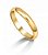 Aliança Dourado Aço Inoxidavel 316L Fino - Imagem 1