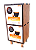 Estante com 2 Nichos Caixas de Capsulas de Café DOLCE GUSTO - Caixas de 10 cápsulas - IMBUIA - Imagem 1