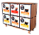 Estante com 6 Nichos Caixas de Capsulas de Café DOLCE GUSTO - Caixas de 10 cápsulas - IMBUIA - Imagem 2