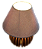 Abajur de Mesa e Cabeceira Bola Ripada - Cúpula em Tecido- MDF Ipê - E27 - Imagem 4