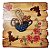 Placa Decorativa Coffee Floral (40x40) com Ganchos - Imagem 3