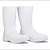 BOTA PVC BRANCA C CURTO - Imagem 1