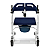 Cadeira De Transferência Multifuncional Sanitária Higiênica Elevação Acamados Idoso + Coletor - Imagem 9